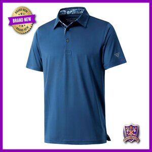 Men's Performance Polo Shirt Dry Fit Moisture Wicking Golf Casual